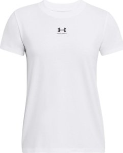 Koszulka damska Under Armour Rival Core SS biała 1383648 100 L 2