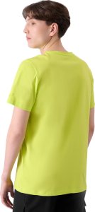 Koszulka męska 4F M2106 zielony neon 4FRSS24TTSHM2106 41N S 3
