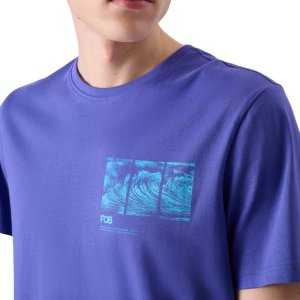 Koszulka męska 4F M2106 fioletowa 4FRSS24TTSHM2106 51S M 4