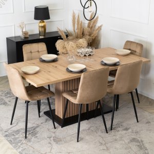 Stół Rozkładany do Jadalni Kuchenny do Salonu Dąb Artisan GIGANT 130-180 cm 7