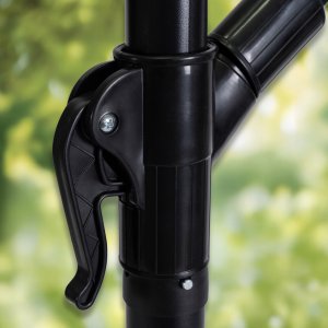 Parasol Ogrodowy Składany Duży na Taras Plażowy Pokrowiec AKRON Szary 5