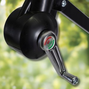 Parasol Ogrodowy Składany Duży na Taras Plażowy Pokrowiec AKRON Szary 6