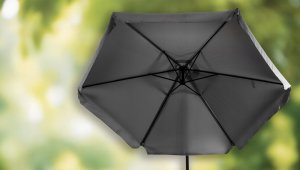 Parasol Ogrodowy Składany Duży na Taras Plażowy Pokrowiec AKRON Szary 8