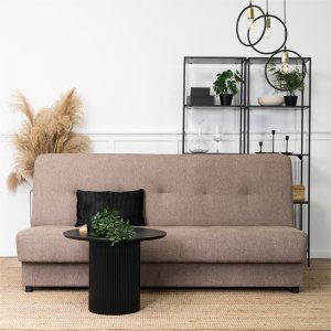 Zestaw Mebli Wersalka Kanapa Rozkładana Beżowa i 2 Fotele Beżowe ARUBA 4