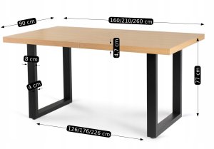 Zestaw Stół Rozkładany z Krzesło Komplet 4x Tapicerowane Jadalni Kuchenne 13
