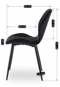 Zestaw Stół Rozkładany z Krzesło Komplet 4x Tapicerowane Jadalni Kuchenne 16