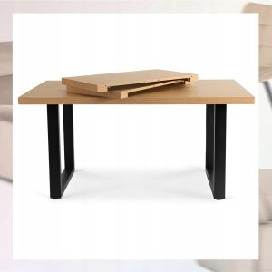 Zestaw Stół Rozkładany z Krzesło Komplet 4x Tapicerowane Jadalni Kuchenne 9