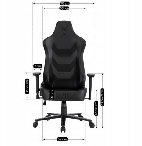 Fotel Gamingowy Obrotowy Ergonomiczny Biurowy Krzesło Dragon APEX Czarny 14