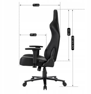 Fotel Gamingowy Obrotowy Ergonomiczny Biurowy Krzesło Dragon APEX Czarny 15