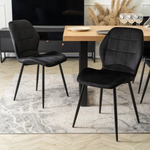 Zestaw Stół Rozkładany z Krzesło Komplet 6x Tapicerowane Jadalni Kuchenne 6