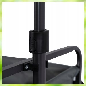 Wózek Składany Transportowy Turystyczny Campingowy Plażowy GILBERT Szary 11