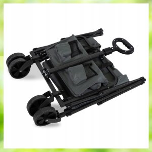 Wózek Składany Transportowy Turystyczny Campingowy Plażowy GILBERT Szary 7