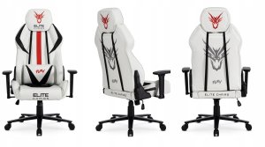 Fotel Songmics Fotel Gamingowy Obrotowy Ergonomiczny Biurowy Krzesło Dragon FURY Biały 11