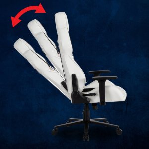 Fotel Songmics Fotel Gamingowy Obrotowy Ergonomiczny Biurowy Krzesło Dragon FURY Biały 4