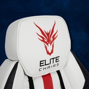 Fotel Songmics Fotel Gamingowy Obrotowy Ergonomiczny Biurowy Krzesło Dragon FURY Biały 6
