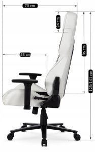 Fotel Songmics Fotel Gamingowy Obrotowy Ergonomiczny Biurowy Krzesło Dragon FURY Biały 9