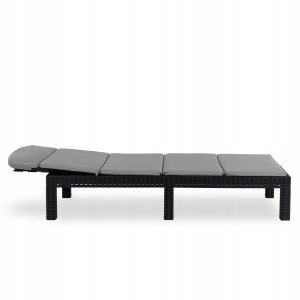 Leżak Ogrodowy Rattanowy Turystyczny Rozkładany Leżanka Łóżko LUIZJANA 14