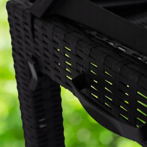 Leżak Ogrodowy Rattanowy Turystyczny Rozkładany Leżanka Łóżko LUIZJANA 8