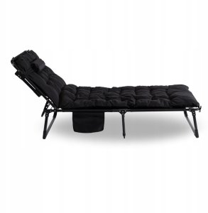 Leżak Ogrodowy Łóżko Polowe Fotel Turystyczny Rozkładany Leżanka VENUS 10