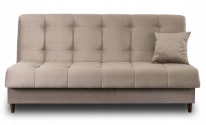 Wersalka Sofa Kanapa Rozkładana z Funkcją Spania Dwuosobowa Beżowa LIMA 3