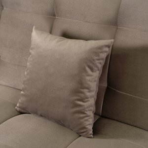 Wersalka Sofa Kanapa Rozkładana z Funkcją Spania Dwuosobowa Beżowa LIMA 8