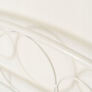 Łóżko 120x200 Metalowe Jednoosobowe Pojedyncze Młodzieżowe Białe GRIFFIN 6