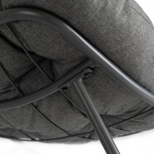 Fotel Leżak Ogrodowy Bujany Bujak Leżanka Do Salonu Na Taras LAREDO Szary 12