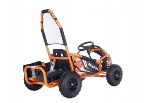 Super-Toys Pojazd Gokart Elektryczny MAIGHTY Pomarańczowy 2