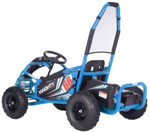 Super-Toys Pojazd Gokart Elektryczny MAIGHTY Niebieski 3