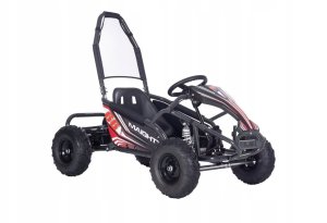 Super-Toys Pojazd Gokart Elektryczny MAIGHTY Czarny 7