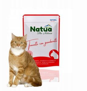 Natua Natural Mokra Karma dla Kota Tuńczyk Krewetki 70g 2
