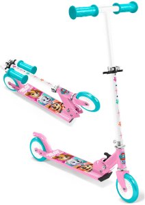 Hulajnoga dwukołowa dla dziecka Psi Patrol różowa składana 2