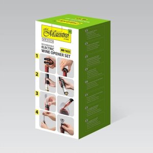 Korkociąg do wina elektryczny USB MAESTRO MR-1623 4