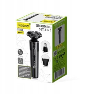Zestaw do golenia 3w1 USB MAESTRO MR-678 3