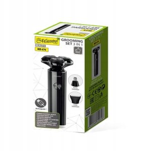 Zestaw do golenia 3w1 USB MAESTRO MR-676 4