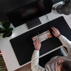 Deltahub - Gaming Desk Mat - Podkładka Ochronna na Biurko Gamingowa Czarny L 2