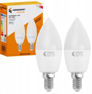 Żarówka LED E14 10W 3000K świeczka 2 szt. VERGIONIC 1