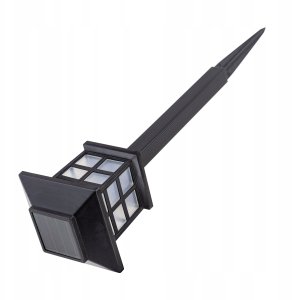 Lampa ogrodowa solarna led domek dekoracja ozdoba do ogrodu 3