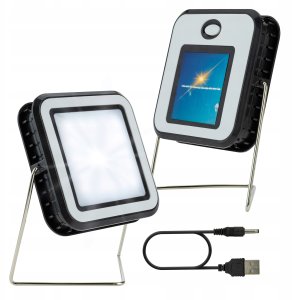 VERGIONIC Lampa solarna kempingowa Led + USB 3