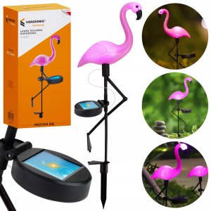 OGRODOWA LAMPA SOLARNA LED WBIJANA FLAMING 2