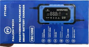 Falon-Tech Prostownik do akumulatora z funkcją naprawy 12V-6A 5