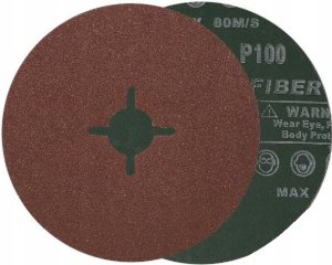 KRĄŻEK FIBROWY DYSK FIBROWA FIBRA 125 mm P100 1