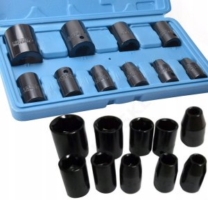 NASADKI UDAROWE 1/2'' KLUCZE 8-27mm ZESTAW 10szt 1
