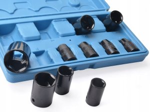 Falontech NASADKI UDAROWE 1/2'' KLUCZE 8-27mm ZESTAW 10szt 2