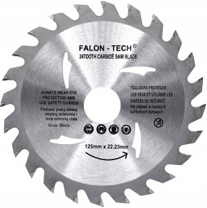 TARCZA PIŁA DO DREWNA 125 mm x 22,2 TARCZA WIDIOWA NA SZLIFIERKĘ 24 ZĘBY 1