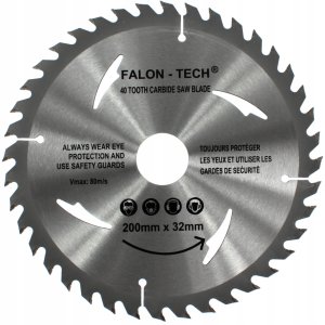 Tarcza widiowa do drewna 200mm x 32mm 40T Falon-Tech 1