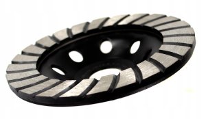 TARCZA DIAMENTOWA GARNKOWA TURBO DO SZLIFOWANIA BETONU KOSTKI 125x22MM 2