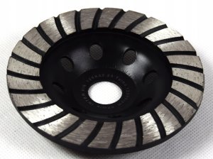 TARCZA DIAMENTOWA GARNKOWA TURBO DO SZLIFOWANIA BETONU KOSTKI 125x22MM 3