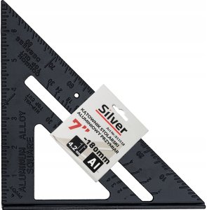 KĄTOWNIK STOLARSKI UNIWERSALNY PRZYMIAR 7 180mm ALUMINIOWY 1