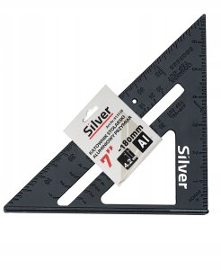 KĄTOWNIK STOLARSKI UNIWERSALNY PRZYMIAR 7 180mm ALUMINIOWY 3